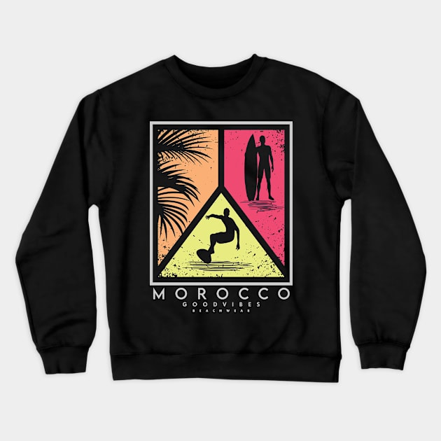 Morocco surfing Crewneck Sweatshirt by NeedsFulfilled